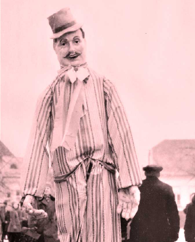 Dlouhán hlavní postava milevských maškar