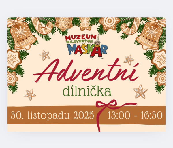 Adventní dílnička v Muzeum maškar